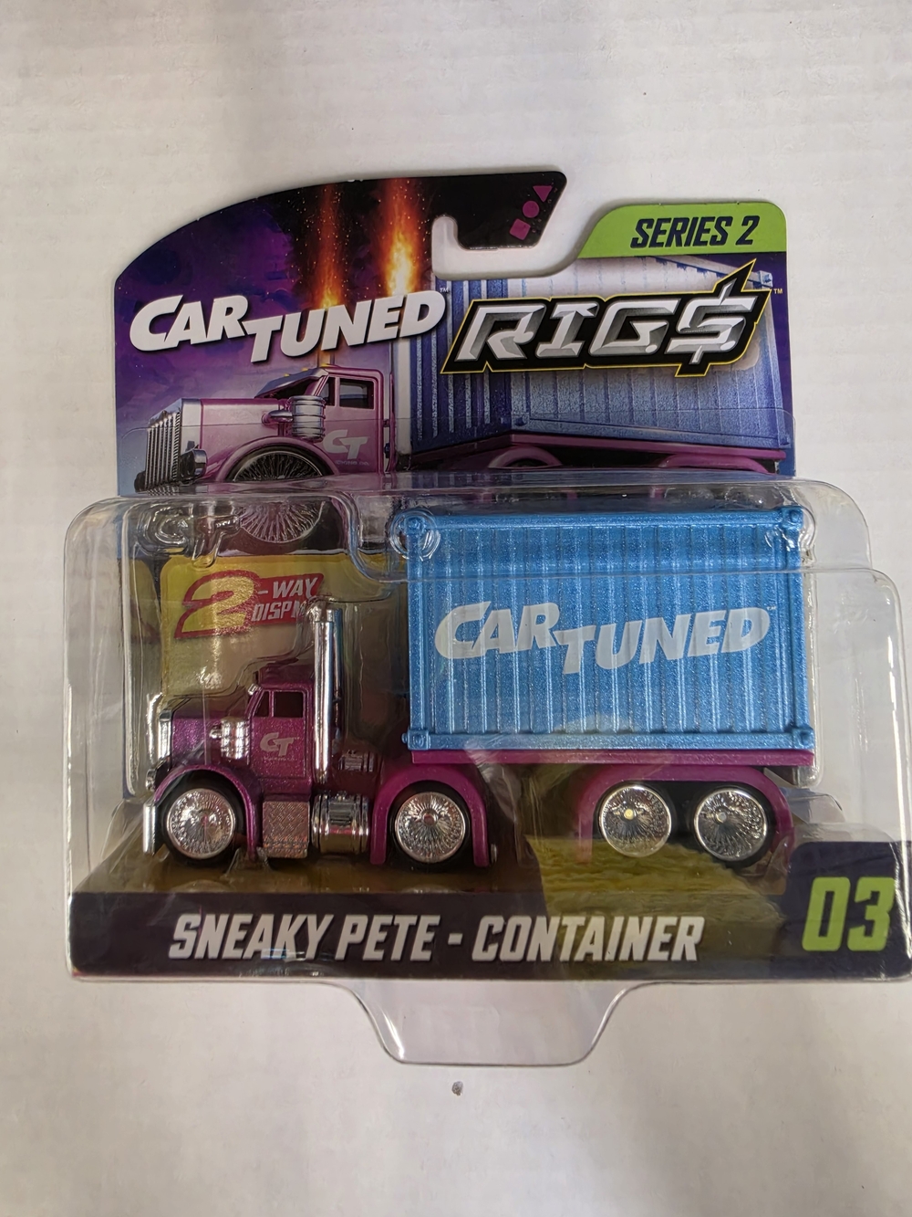 Rigs Series 2 Sneaky Pete - Container Toy Truck in Pink and Blue